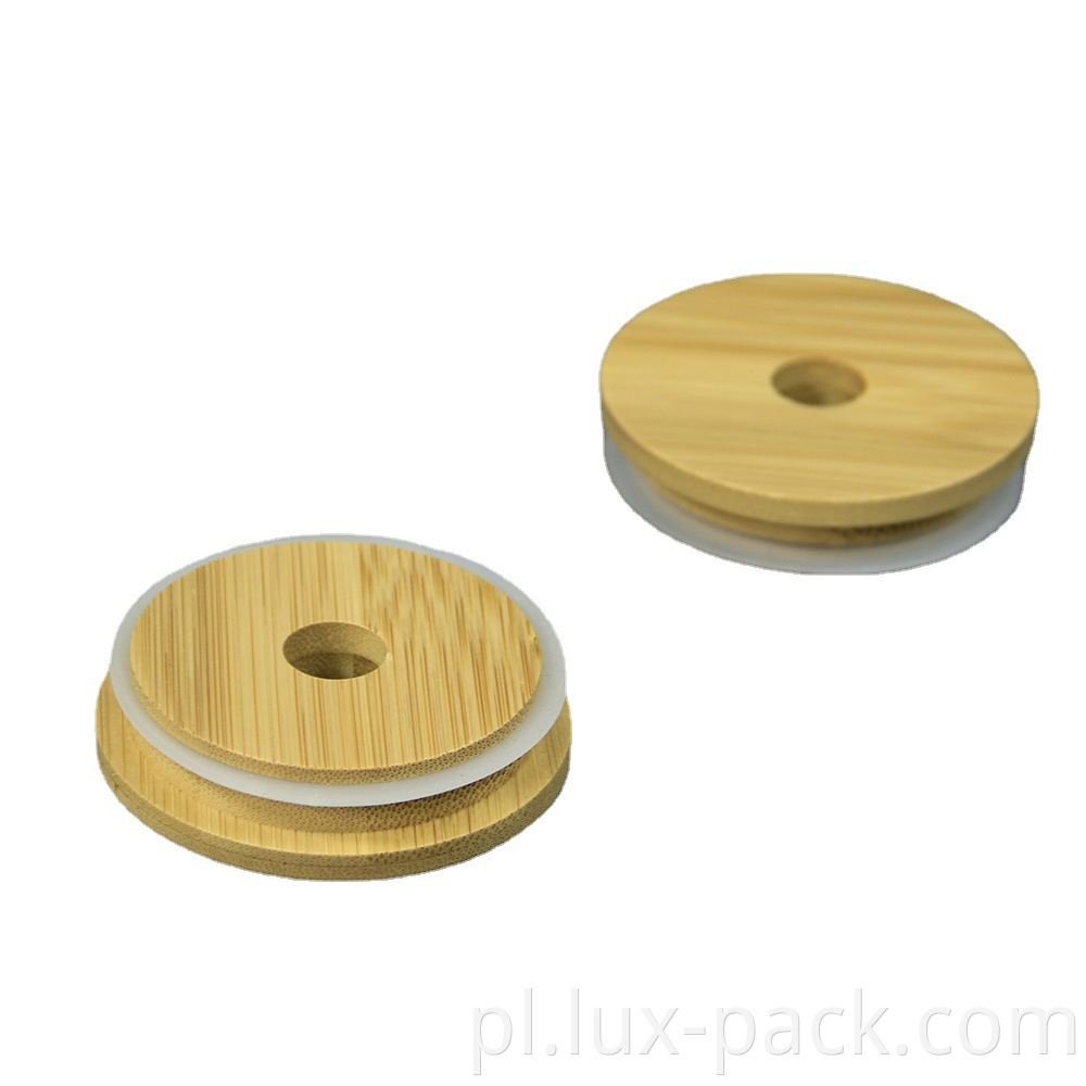 Gorąca sprzedaż szklane piwo puszka 86 mm 70 mm bambusowe słoiki z mason